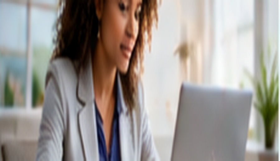 Professional using email